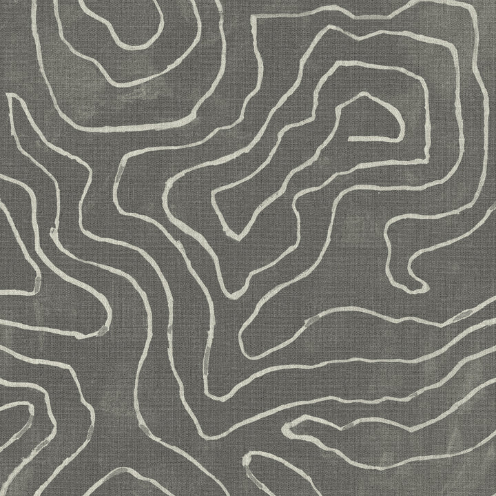 Elevation Soft Black Grasscloth