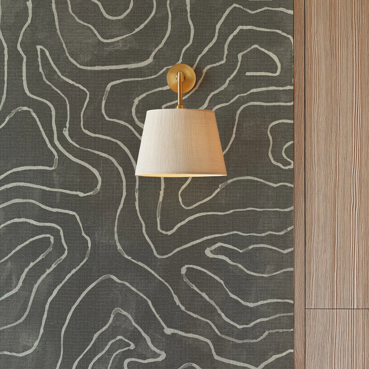 Elevation Soft Black Grasscloth