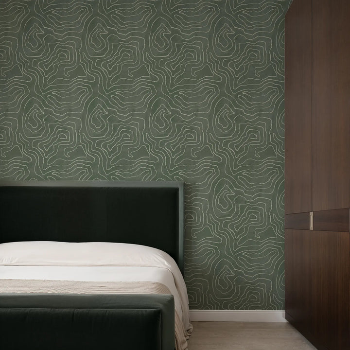 Elevation - Sage Taupe Wallpaper