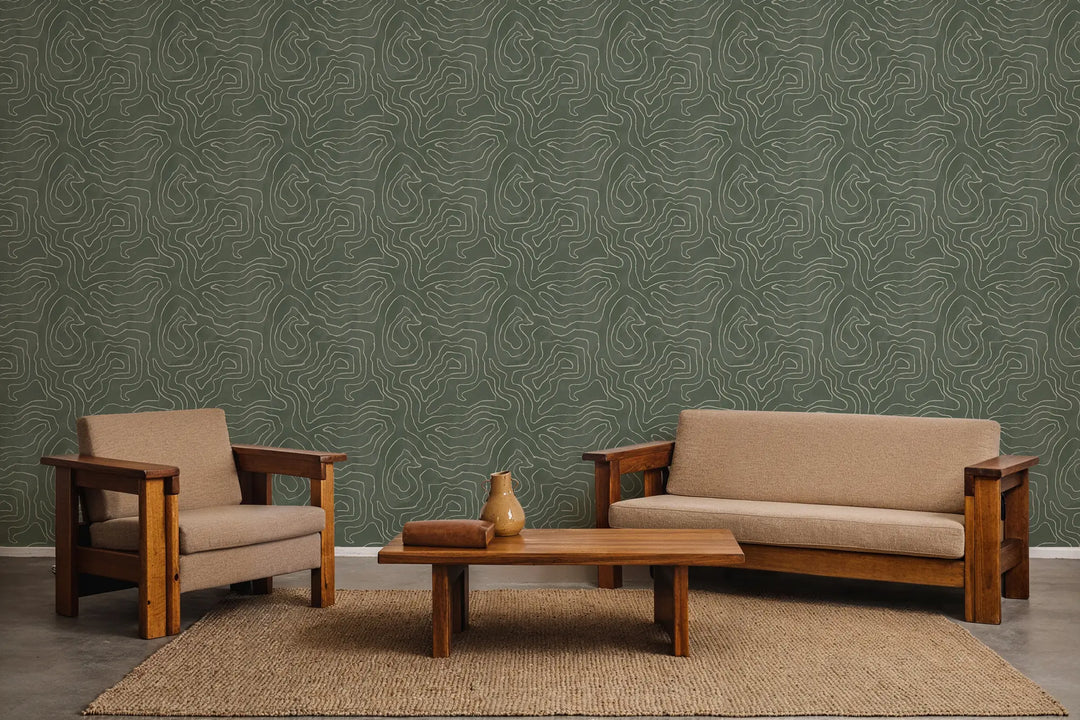 Elevation - Sage Taupe Wallpaper