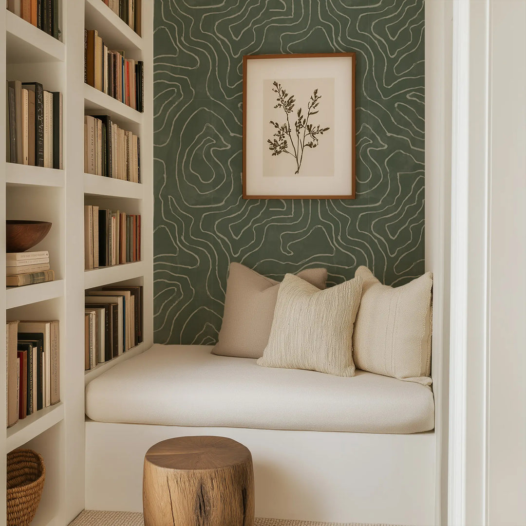 Elevation - Sage Taupe Wallpaper