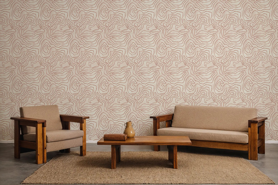Elevation - Terracotta Wallpaper