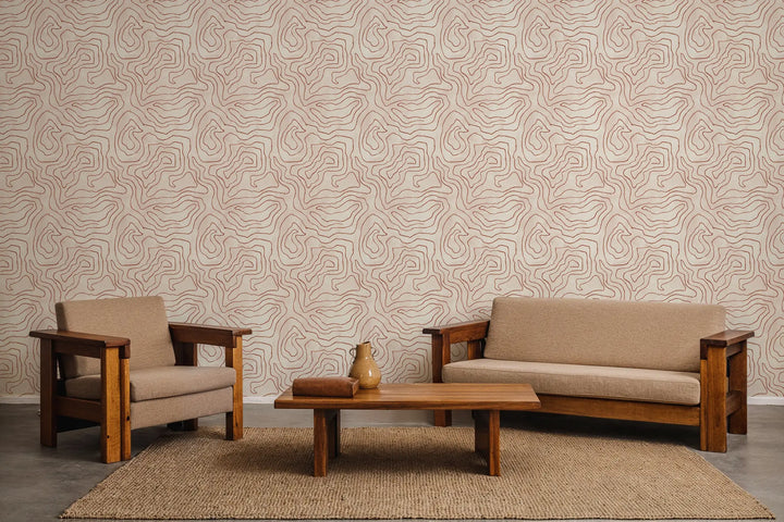 Elevation - Terracotta Wallpaper
