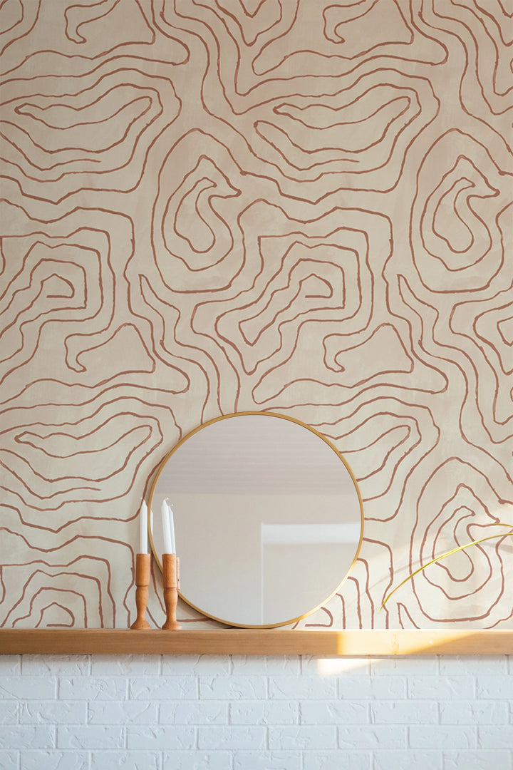 Elevation - Terracotta Wallpaper
