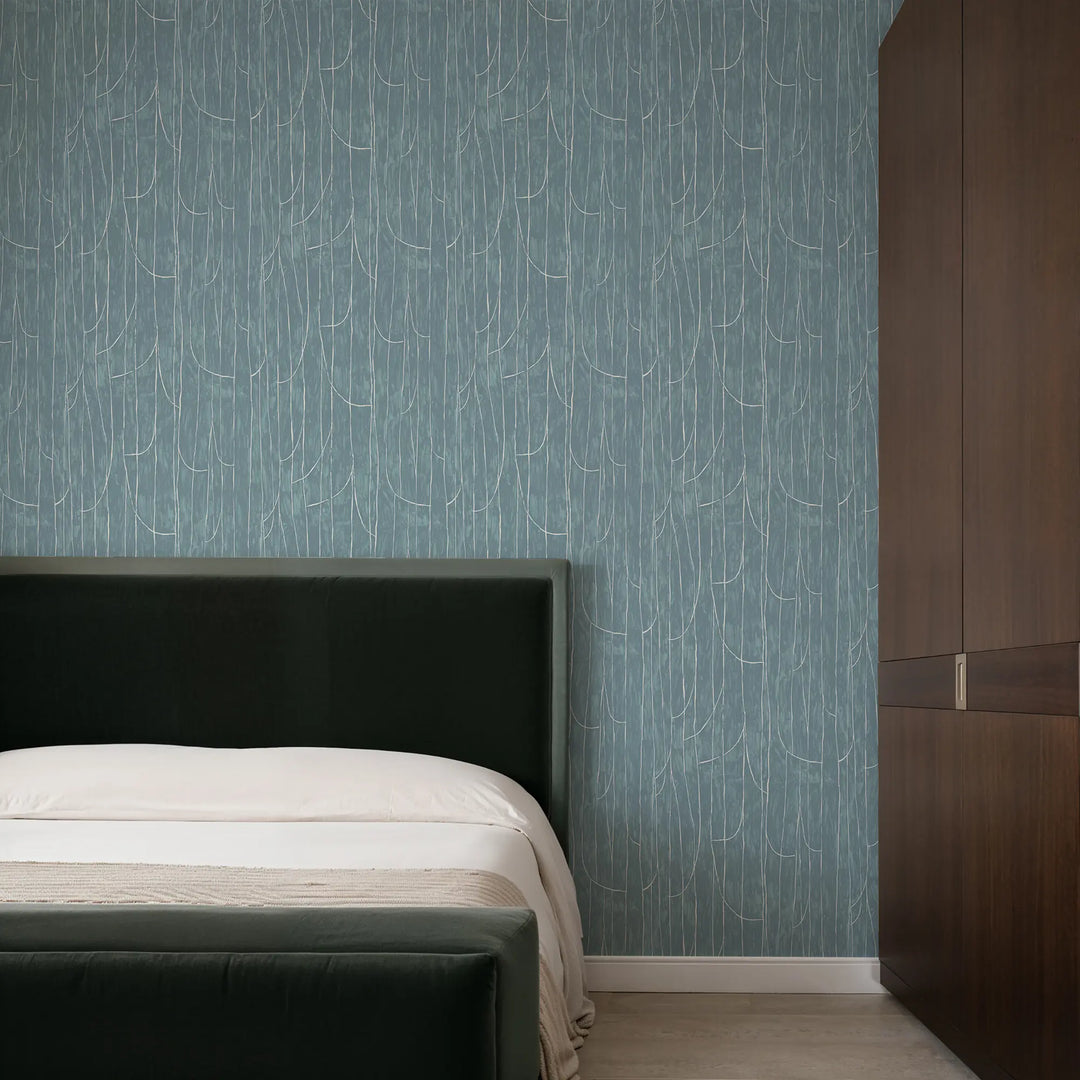 Lingering Lines - Blues Wallpaper