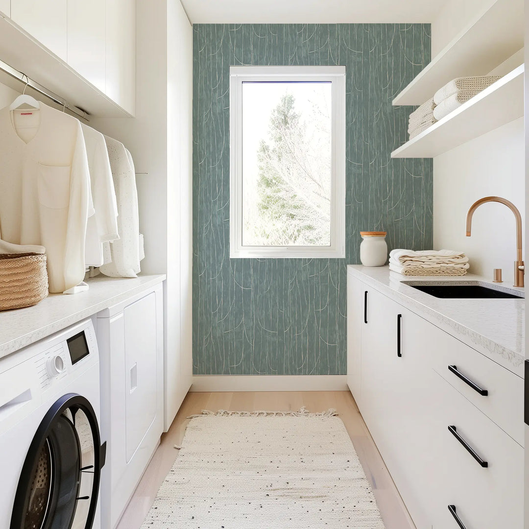 Lingering Lines - Blues Wallpaper