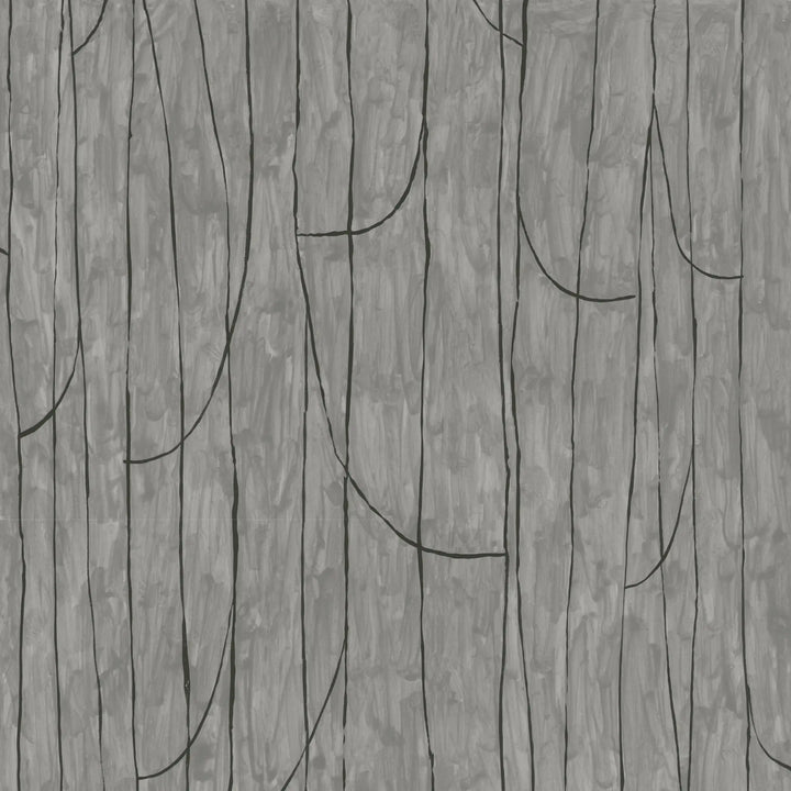Lingering Lines - Gray Black Wallpaper