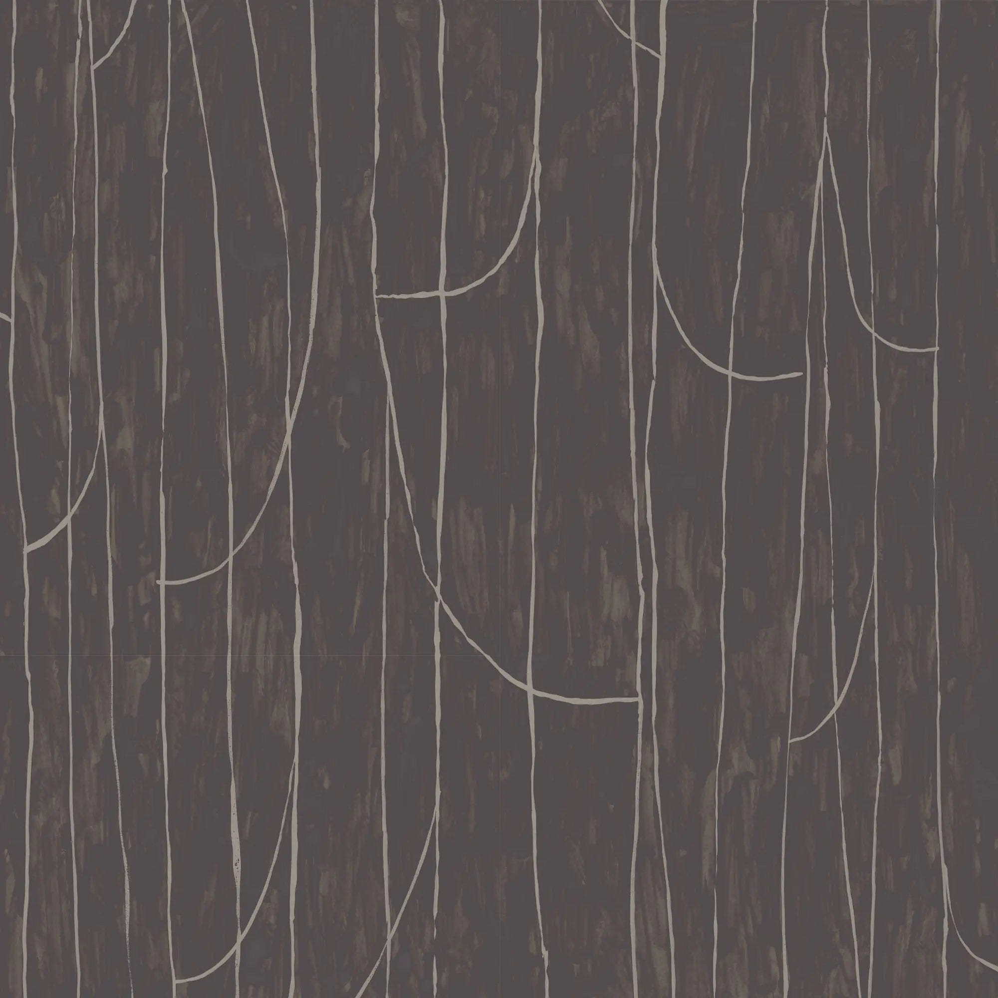 Lingering Lines - Mahogany Wallpaper