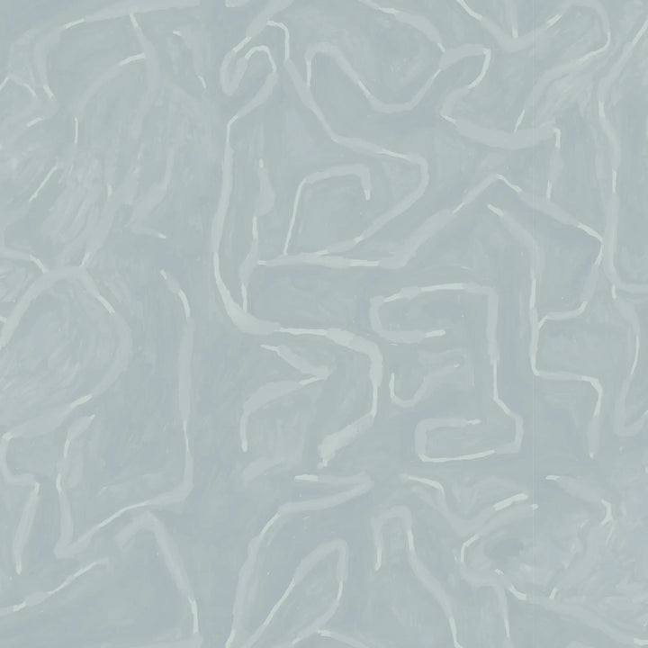 Painted Lines - Blue Gray Wallpaper