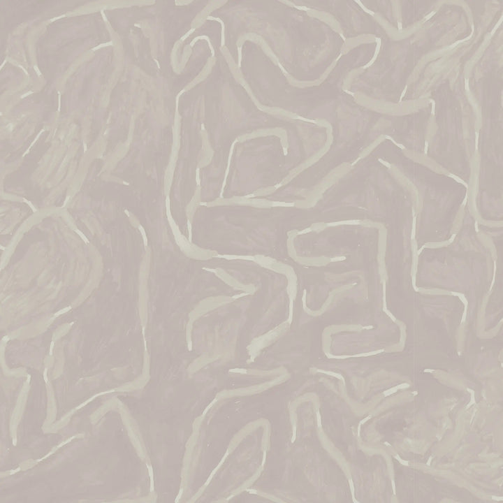 Painted Lines - Rose Stone Wallpaper