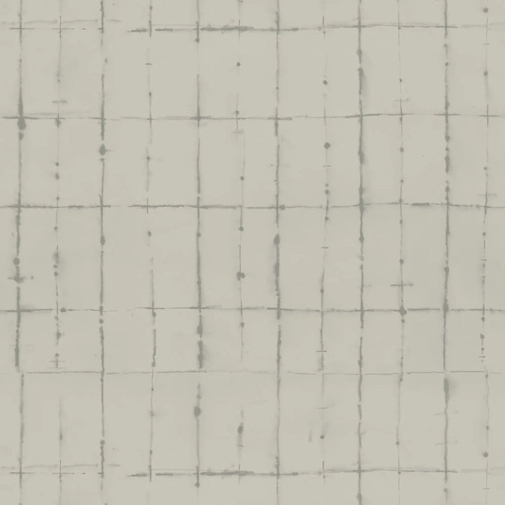Wash Grid - Driftwood Wallpaper