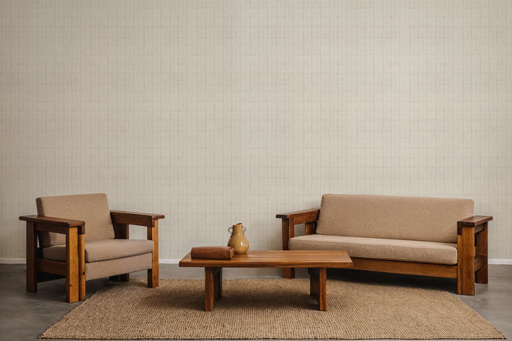 Wash Grid - Shell Tint Wallpaper