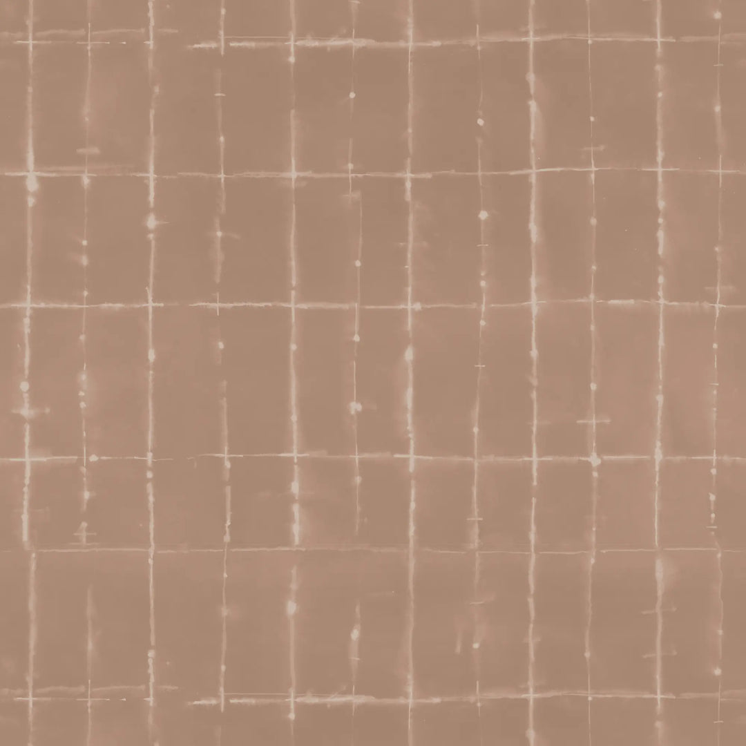 Wash Grid - Terracotta Wallpaper