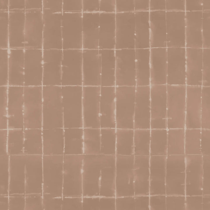Wash Grid - Terracotta Wallpaper