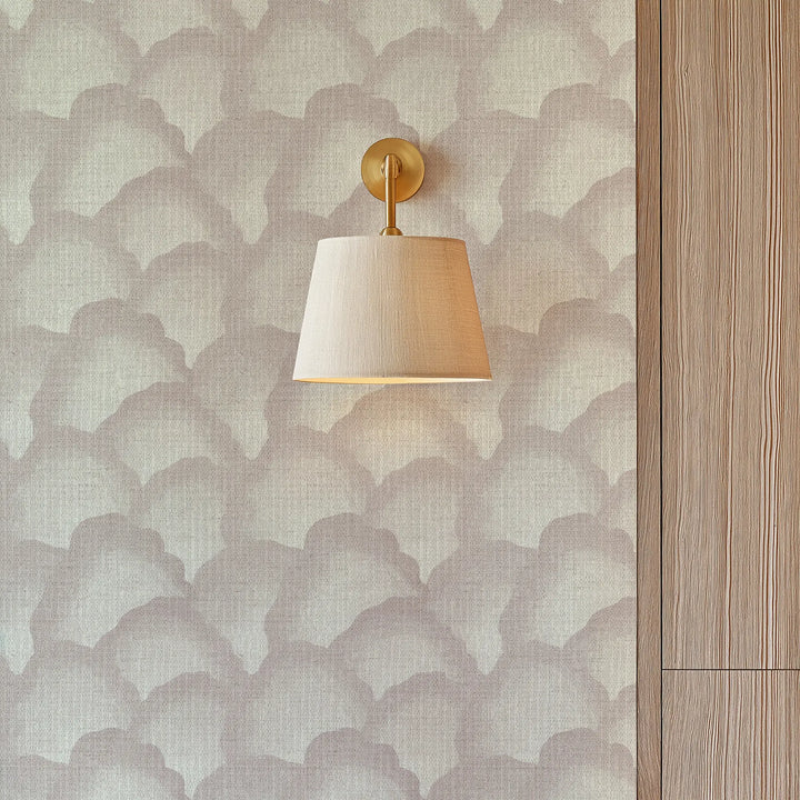 Wave Scales Blush Grasscloth