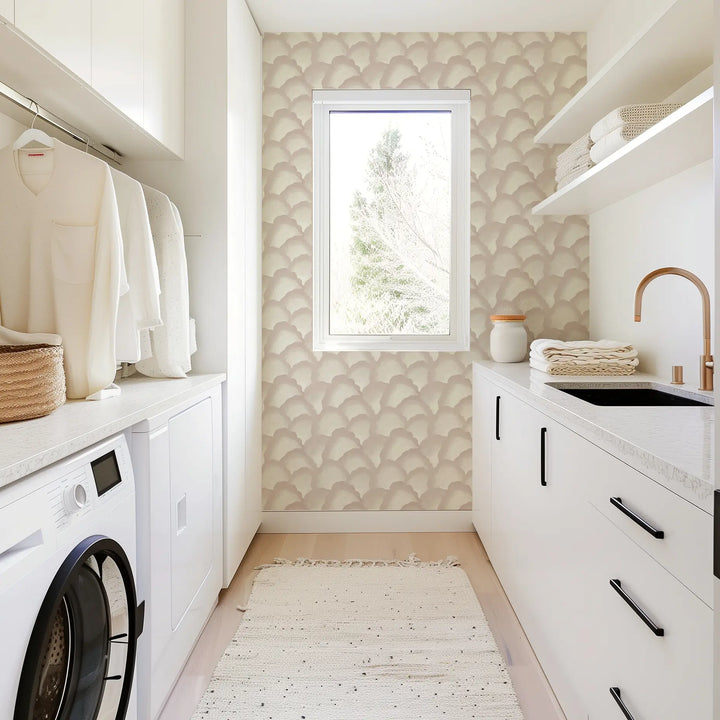 Wave Scales - Blush Wallpaper