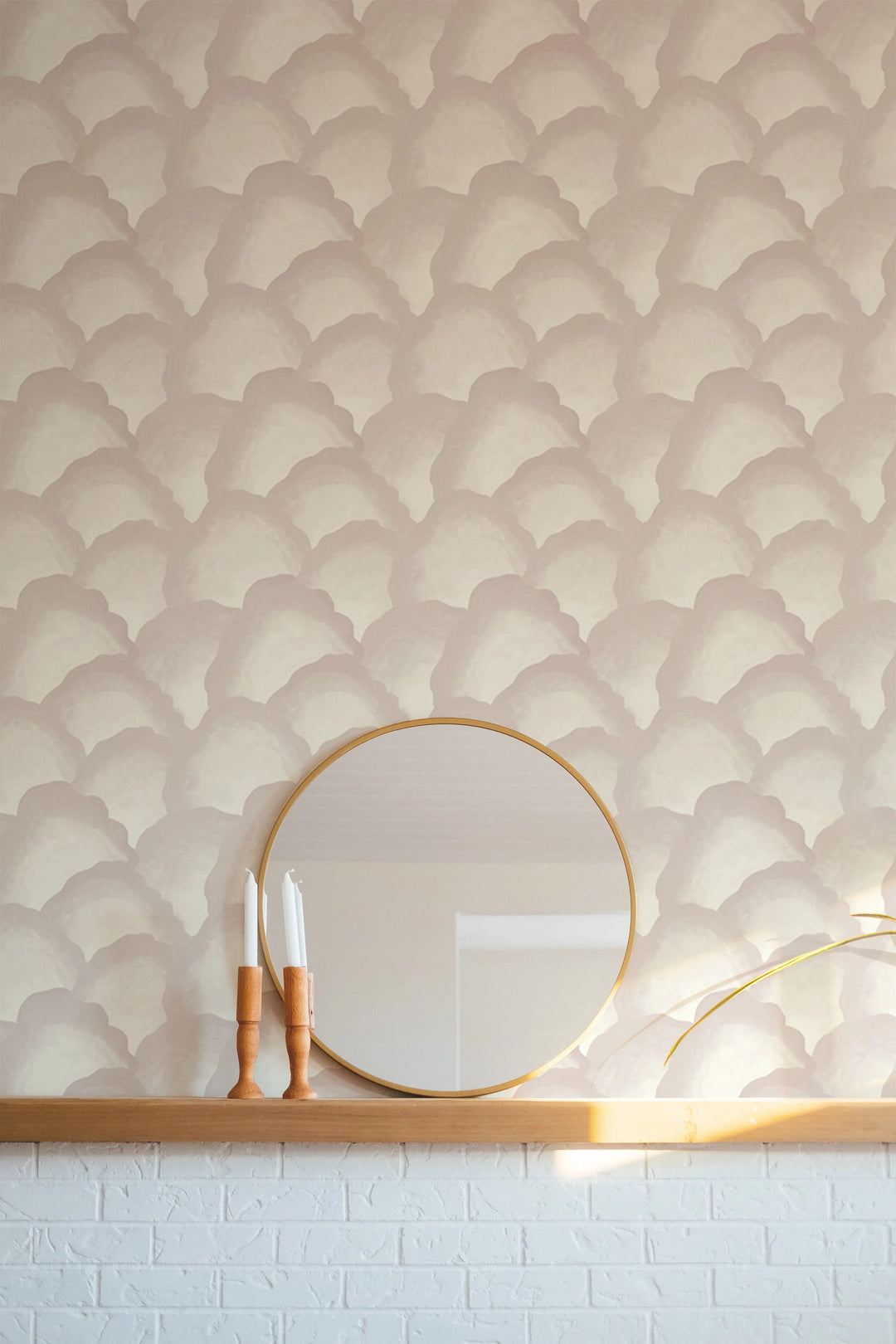 Wave Scales - Blush Wallpaper