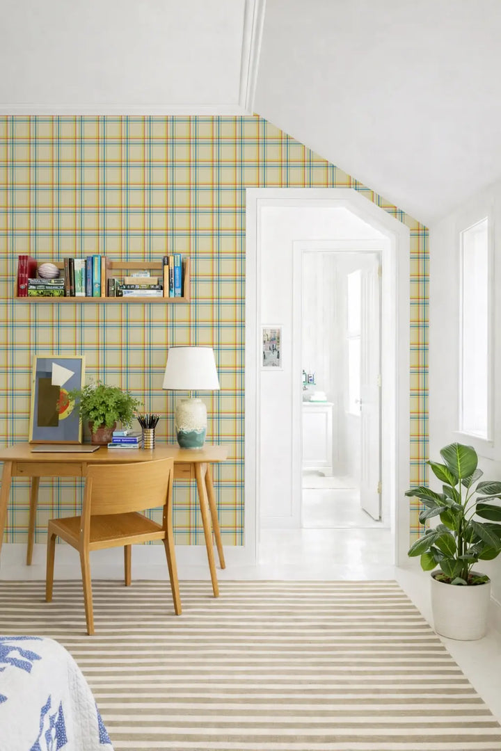 Ashcroft Tartan - Primary Picnic Wallpaper