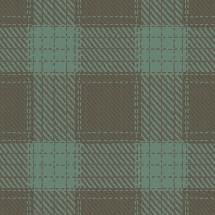 Campers Plaid - Sage Brush Wallpaper