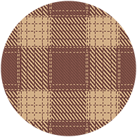 Campers Plaid - Dusty Peach Wallpaper