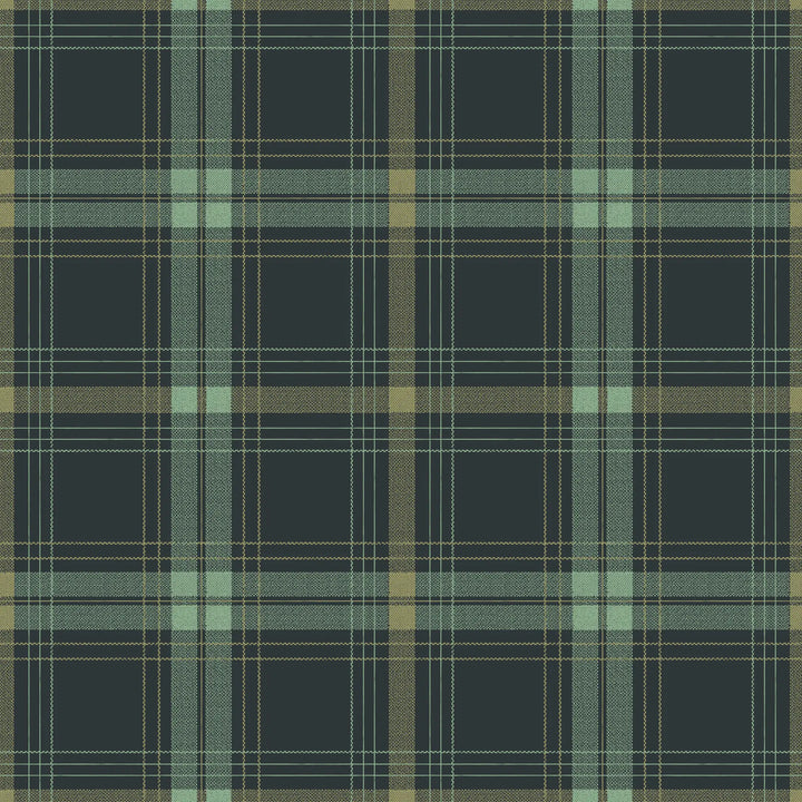 English Check - Emerald Wallpaper
