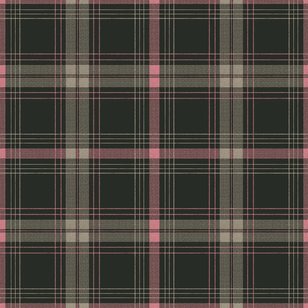 English Check - Rose Wallpaper