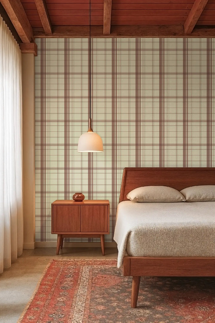 Gentlemans Pin - Caramel Wallpaper