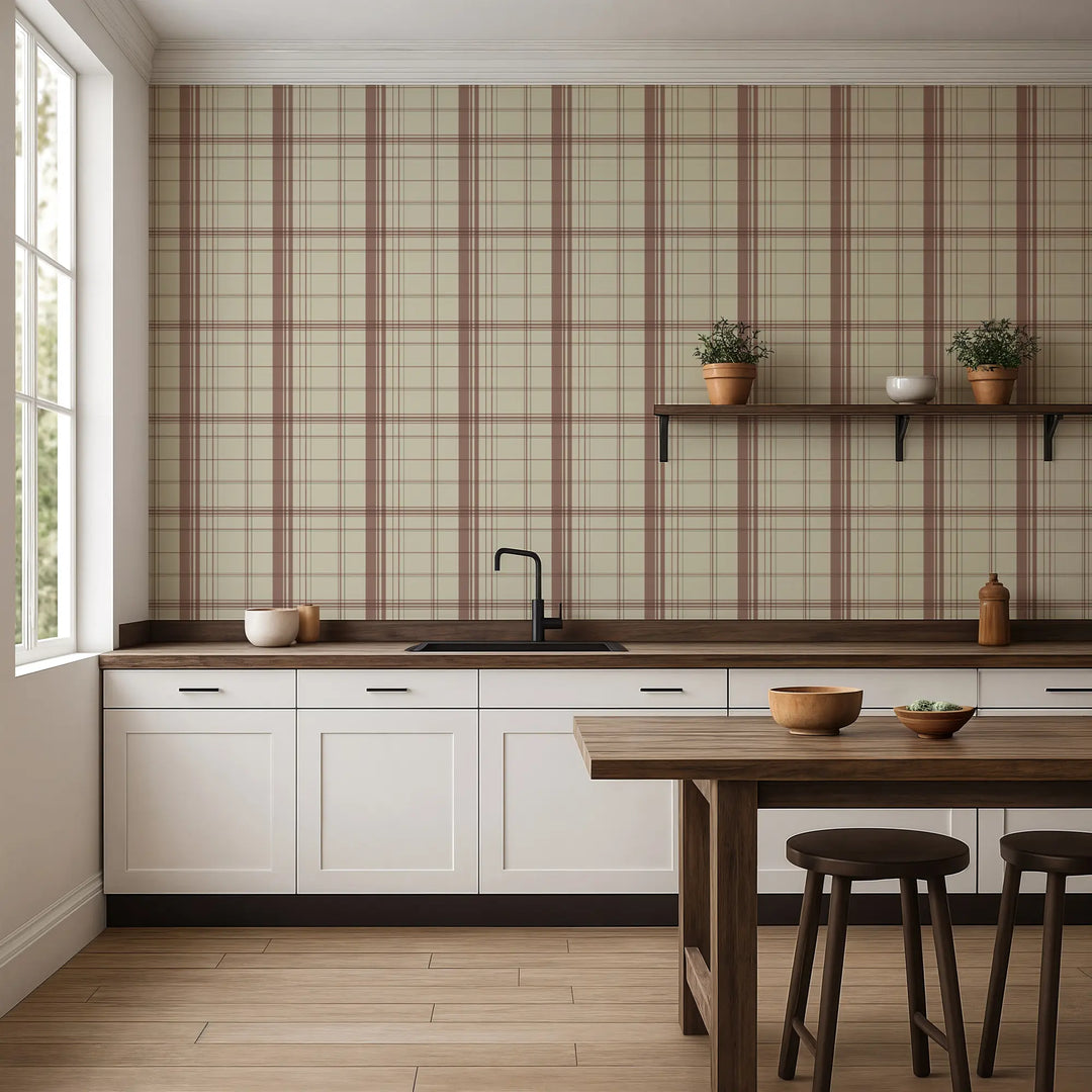 Gentlemans Pin - Caramel Wallpaper