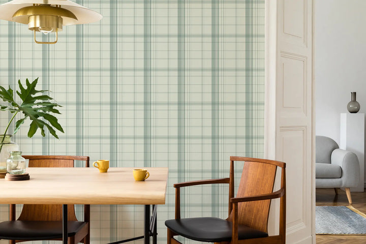 Gentlemans Pin - Seafoam Green Wallpaper