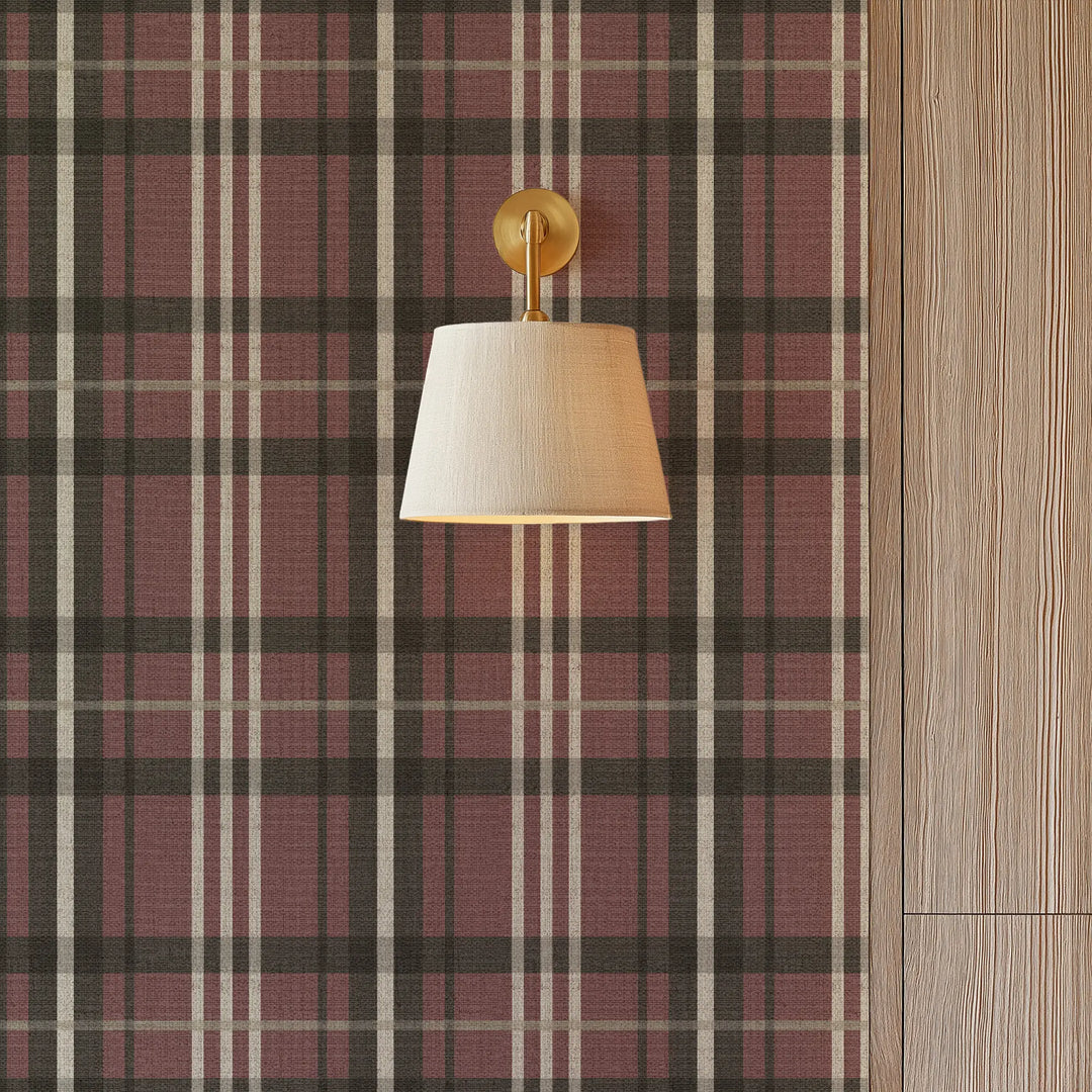 Harborfield Antique Red Grasscloth