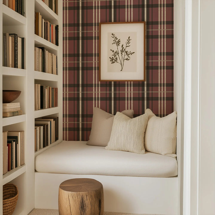 Harborfield - Antique Red Wallpaper