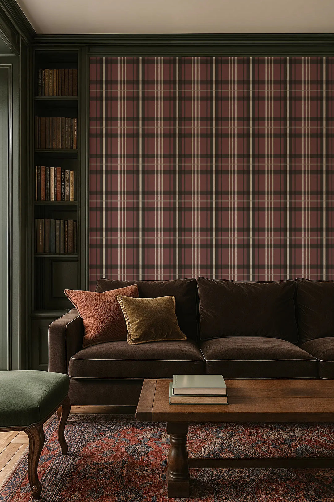 Harborfield - Antique Red Wallpaper