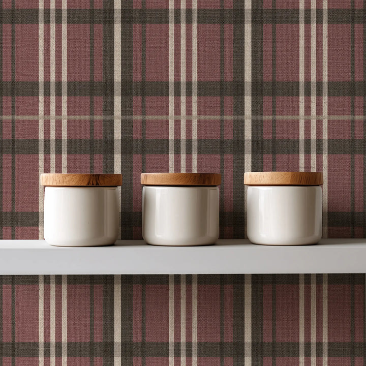 Harborfield Antique Red Grasscloth