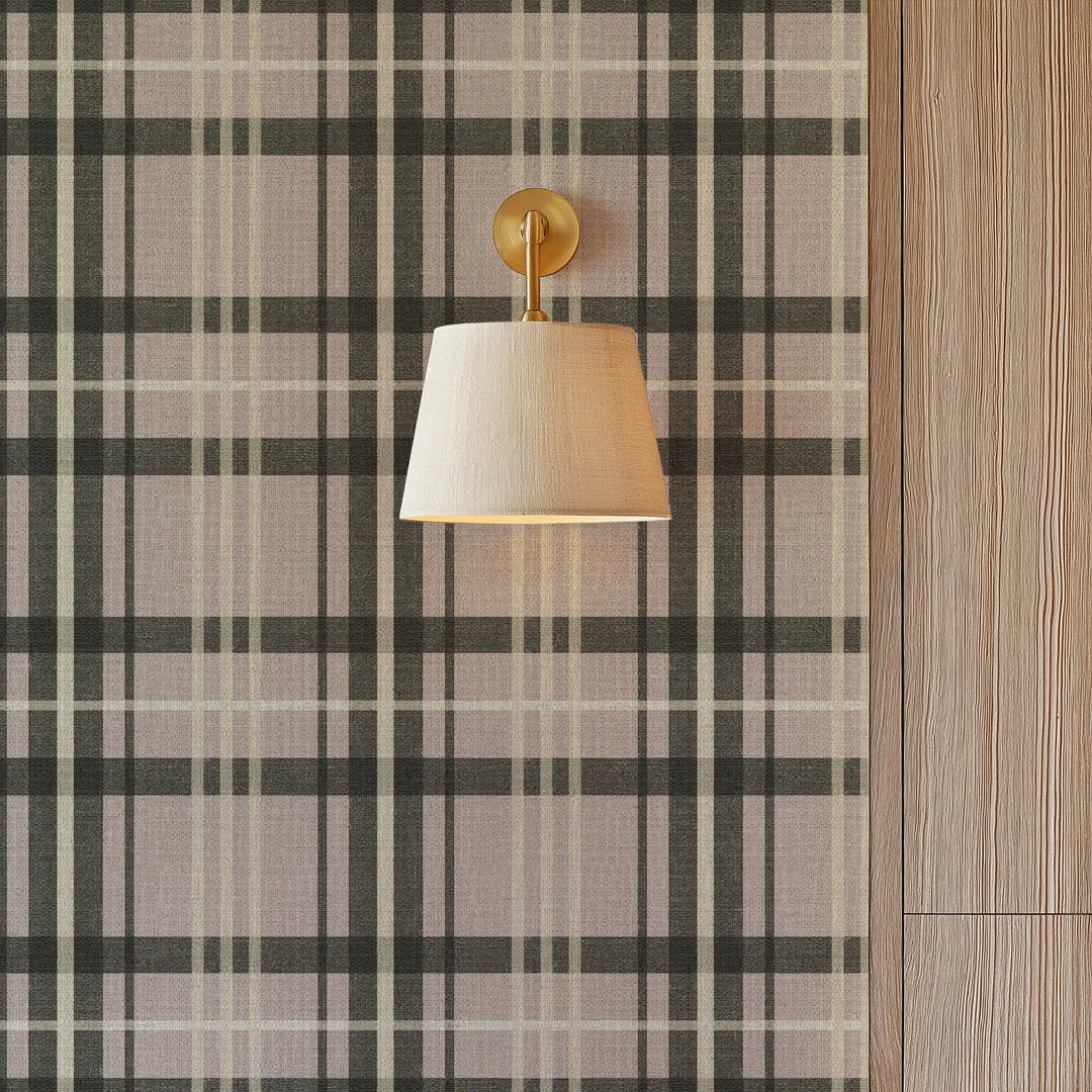 Harborfield Rose Stone Grasscloth