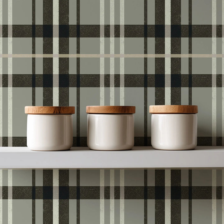 Harborfield - Warm Gray Wallpaper