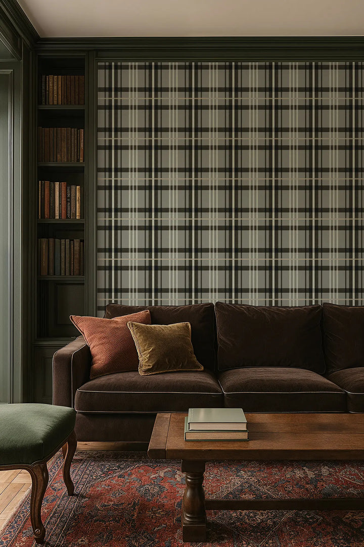 Harborfield - Warm Gray Wallpaper