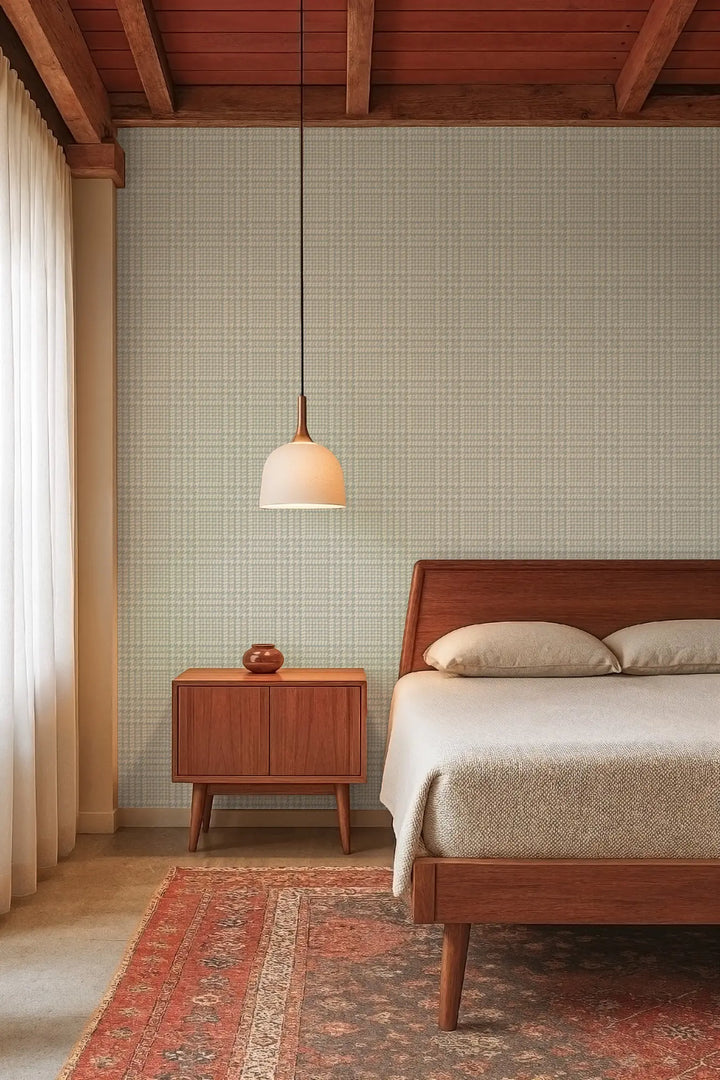 Houndstooth Glen - Antique Glaze Wallpaper