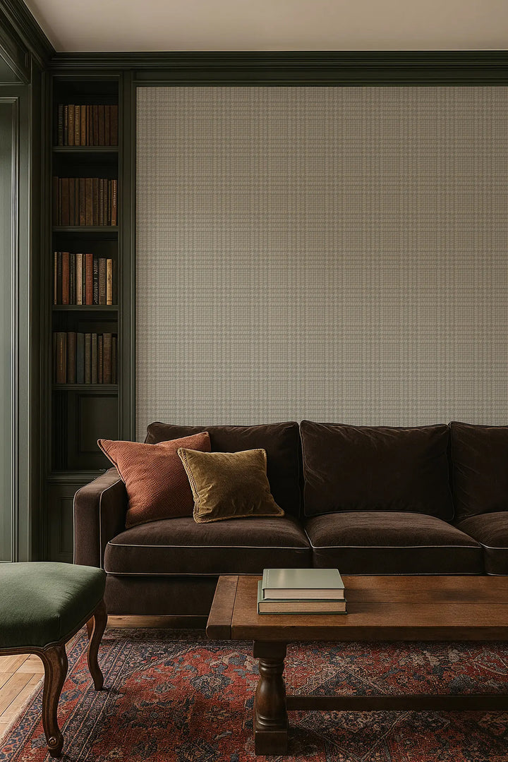Houndstooth Glen - Antique Glaze Wallpaper