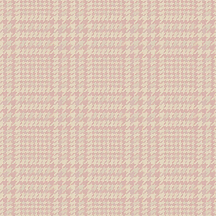 Houndstooth Glen - Blush Wallpaper