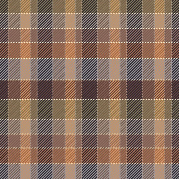 London Check - Apricot Wallpaper