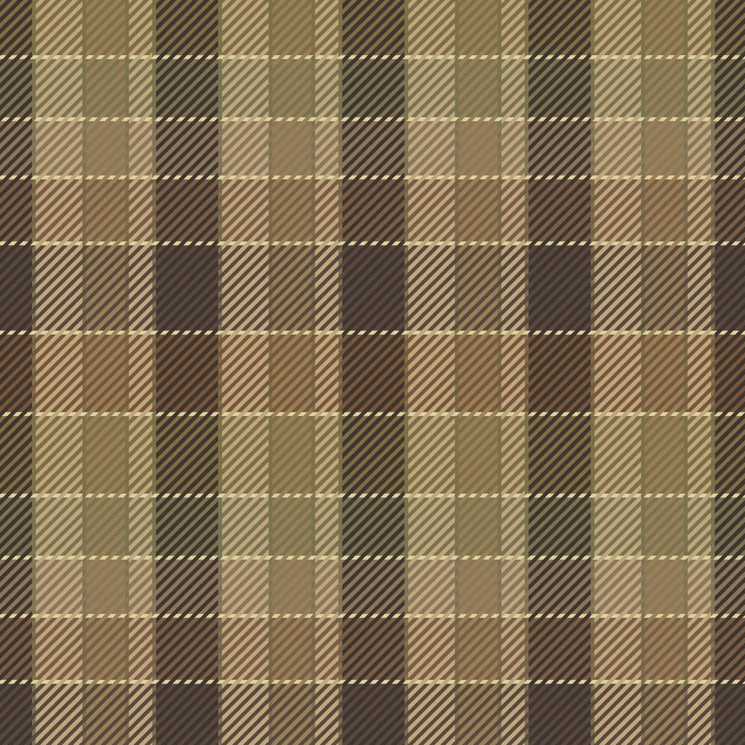 London Check - Muted Ochre Wallpaper