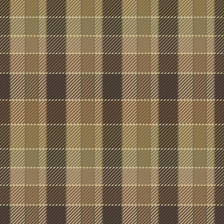 London Check - Muted Ochre Wallpaper