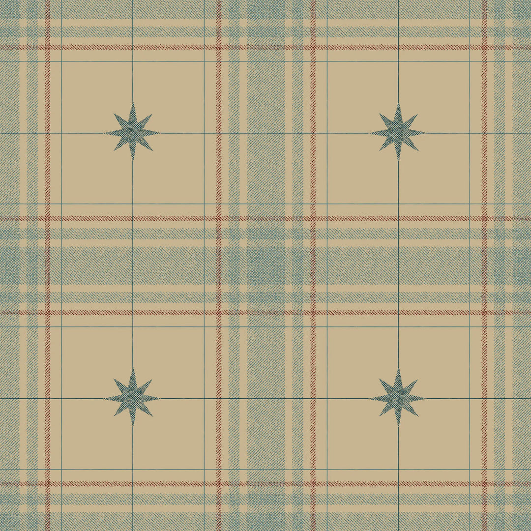 Mariners Grid - Golden Ochre Wallpaper