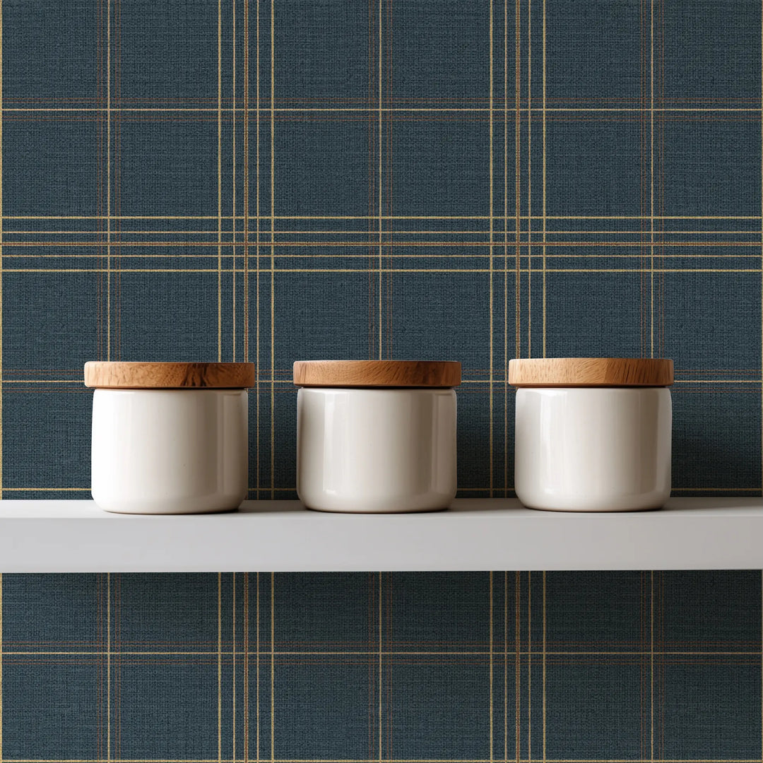 Tideway Gold Night Grasscloth