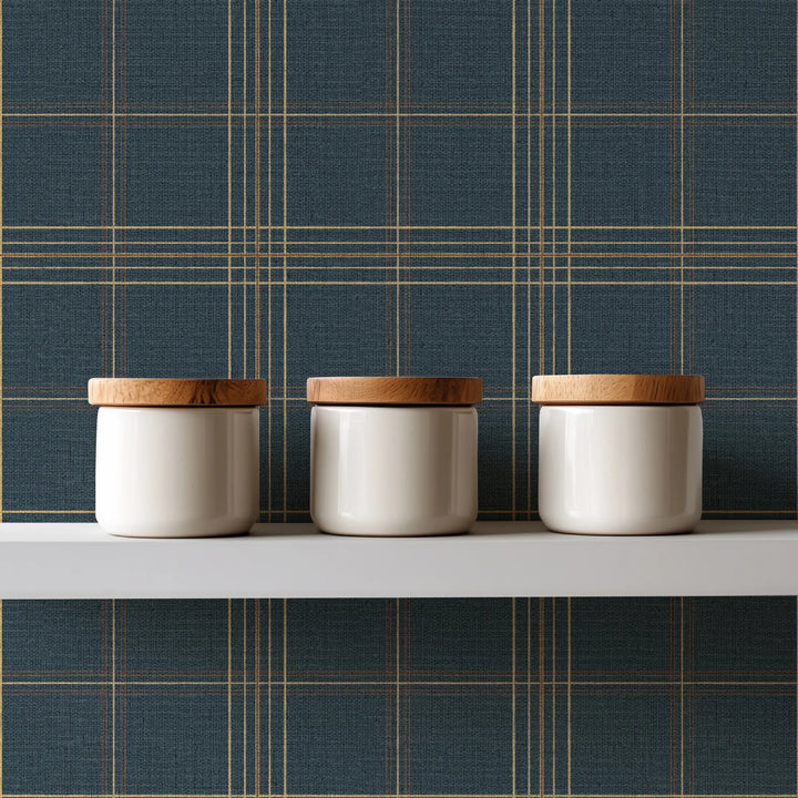 Tideway Gold Night Grasscloth