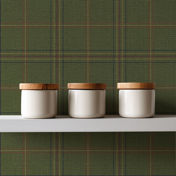Tideway Olive Grasscloth