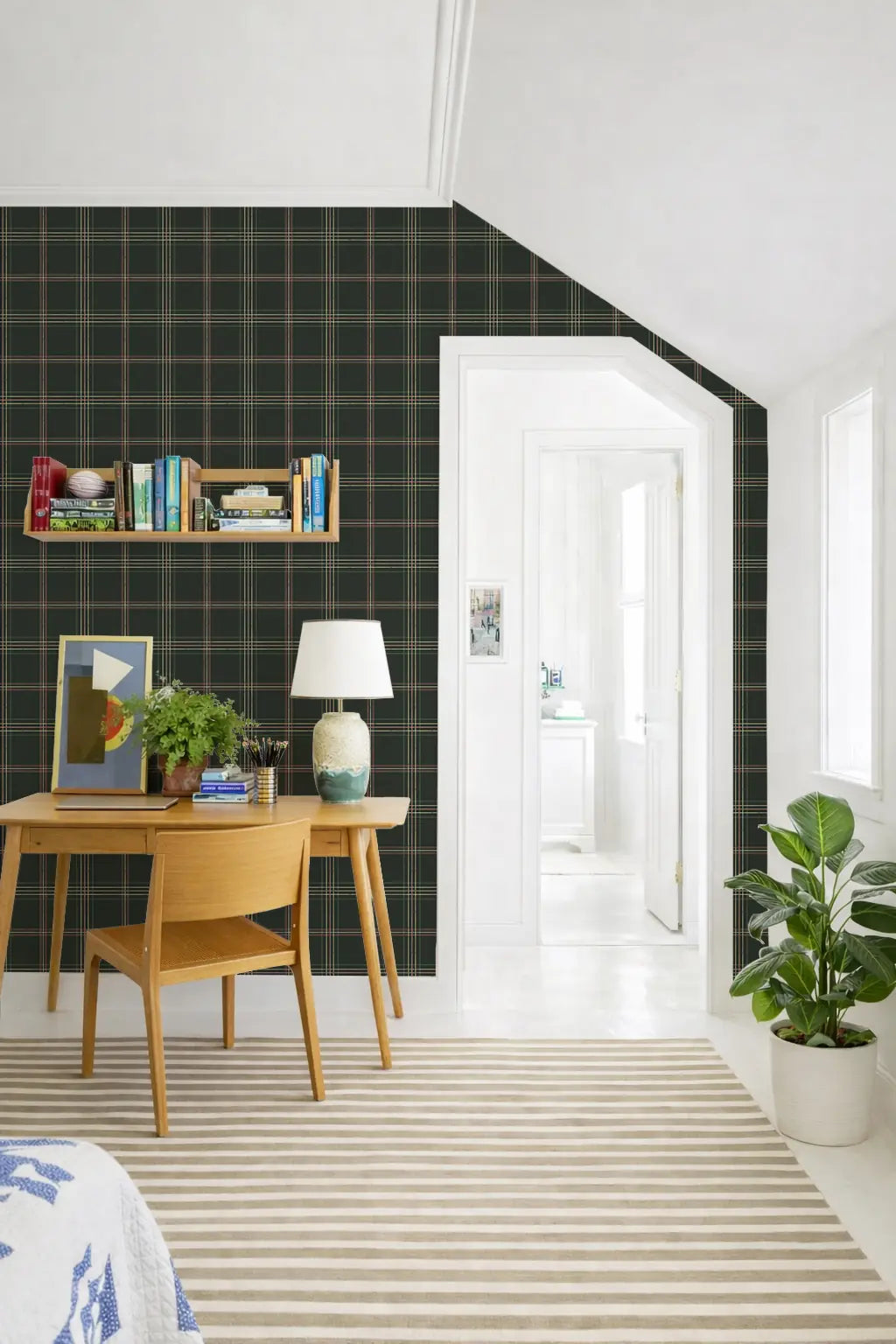 Tideway - Pink Charcoal Wallpaper