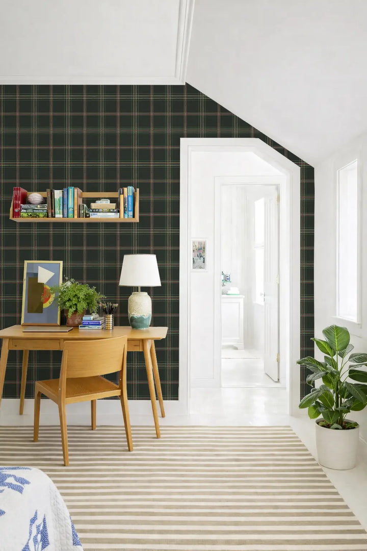 Tideway - Pink Charcoal Wallpaper