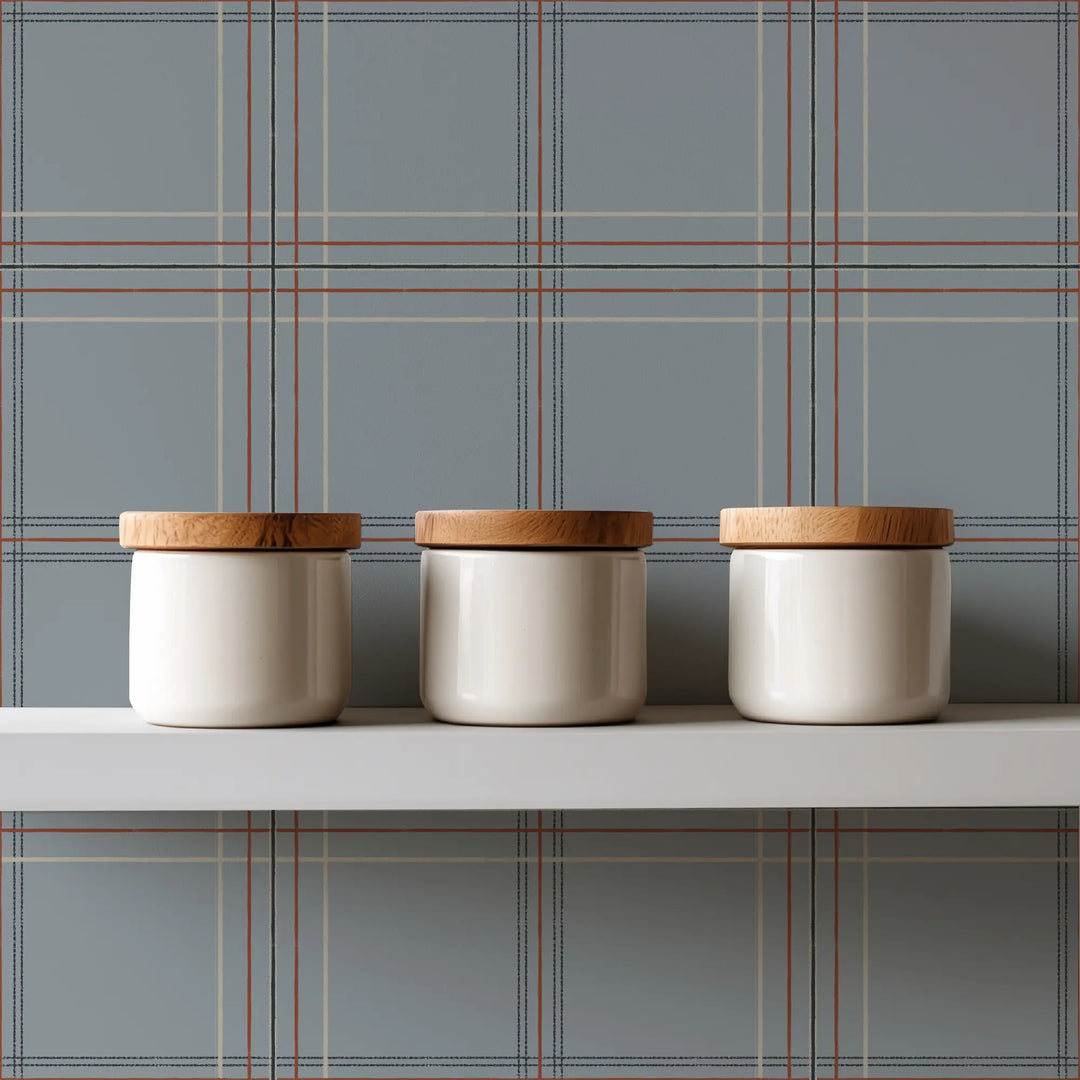 Tideway - Red White Gray Wallpaper