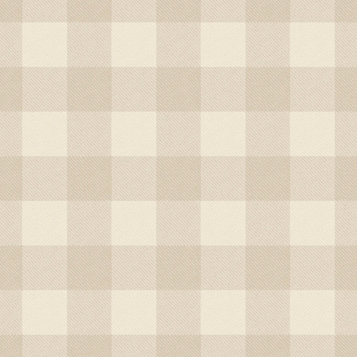 Washed Gingham - Champagne Wallpaper